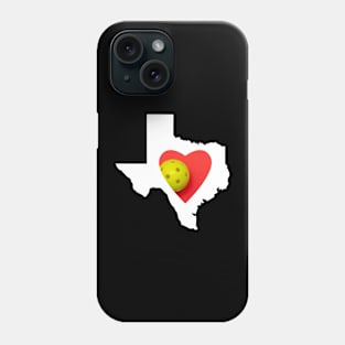 Texas loves pickleball Phone Case