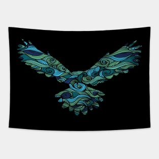 Funny owl colorful t-shirt Tapestry