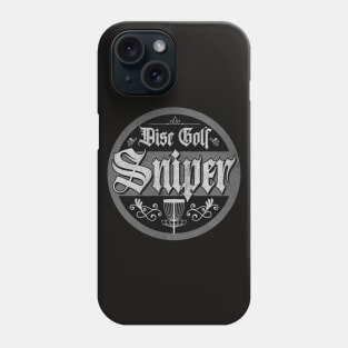 Vintage Grey Disc Golf Sniper Phone Case