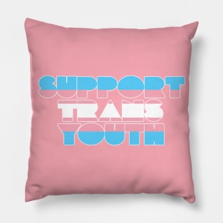 Support Trans Youth ))(( Transgender Pride Flag Pillow