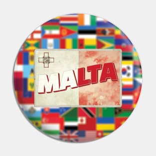 Malta Vintage style retro souvenir Pin