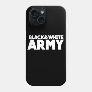 Black And White Army Phone Case