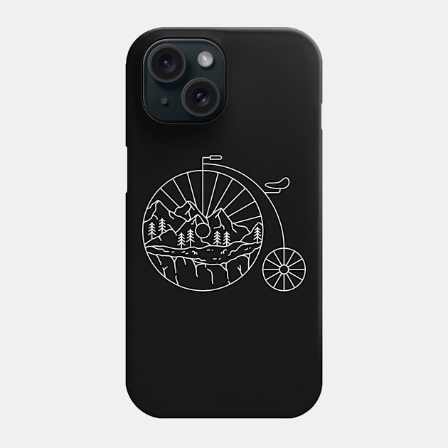 Classic Bike Adventure Phone Case by VEKTORKITA