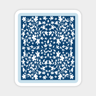 Little White Flowers Magnet