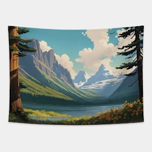 Glacier National Park Tapestry