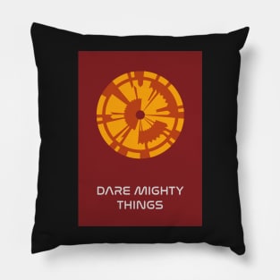 JPL/NASA Perseverance Parachute "Dare Mighty Things" Poster #4 Pillow