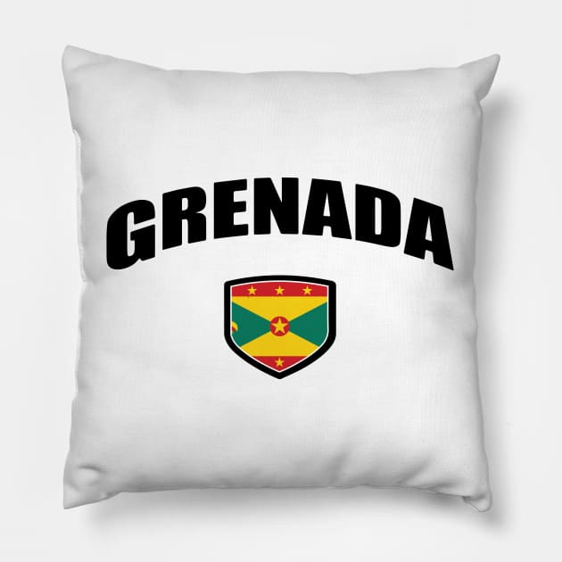 Grenada National Flag Shield Pillow by IslandConcepts