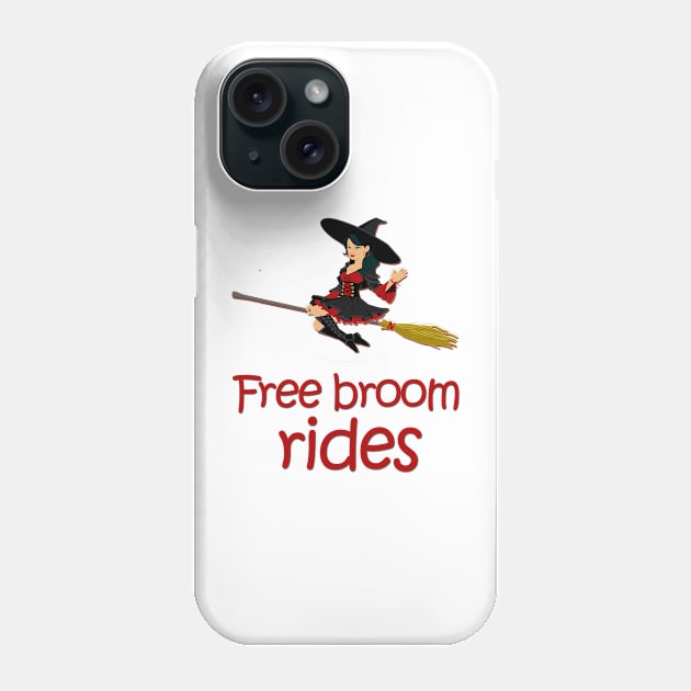 free broom rides Phone Case by sarahnash