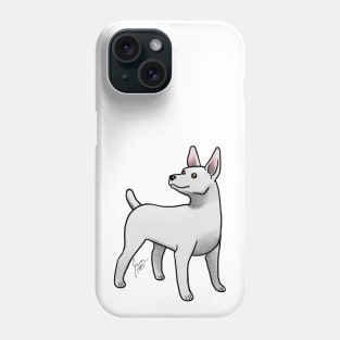 Dog - Rat Terrier - White Phone Case