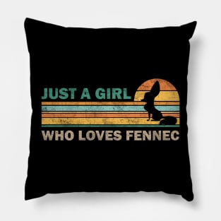 Just A Girl Who Loves Fennec Pillow