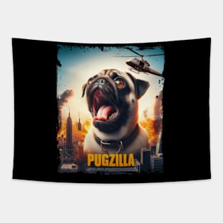 Pugzilla Dog Lover Puppy Trainer Animal Tapestry