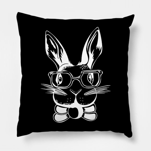 Genius Bun- Black Pillow by CandySalt