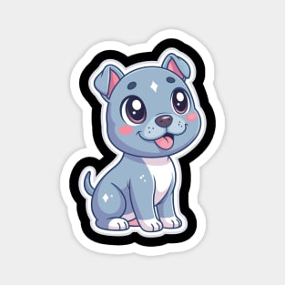 Adorable Blue Nose Pitbull Terrier Puppy Art Magnet