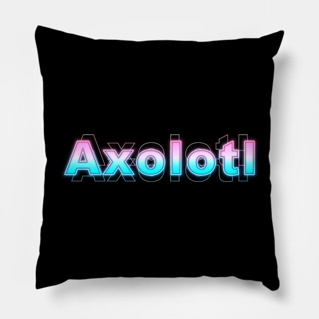 Axolotl Pillow by Sanzida Design