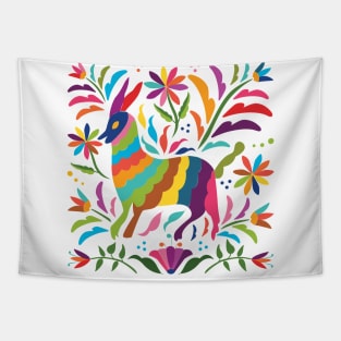 Mexican Otomí Goat by Akbaly Tapestry