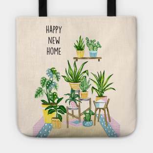 Happy new plant home Tote