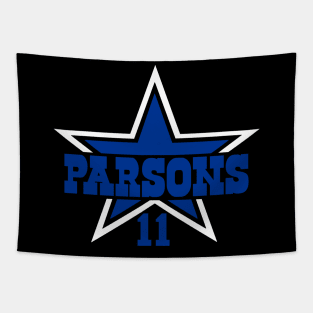 Parsons 11, Dallas Football themed Tapestry