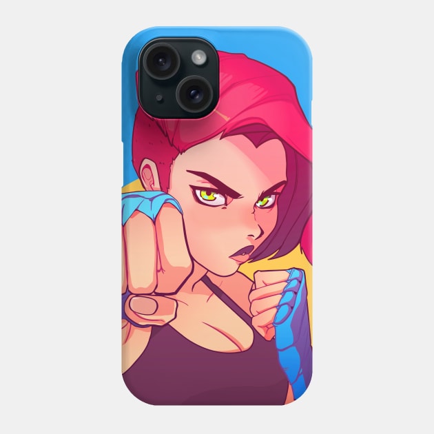 Girl Fight Phone Case by machmigo