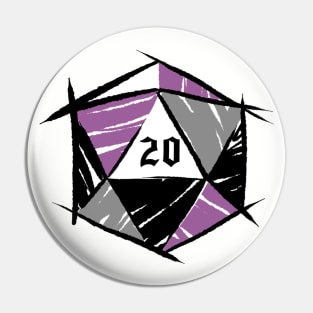 Ace Pride Dice Pin