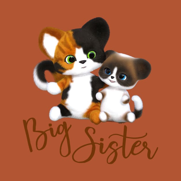 Big Sister Kitty Cats by AlondraHanley