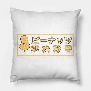 Peanut Daisuki - I Love Peanuts in Japanese Pillow