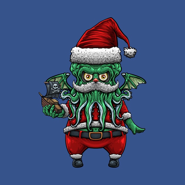 Monster santa claus ( Cthulhu ) by LillyRise