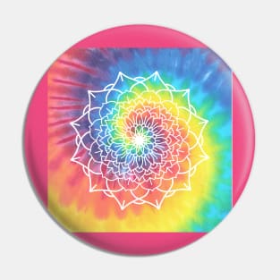 RAINBOW SWIRL MANDALA Pin