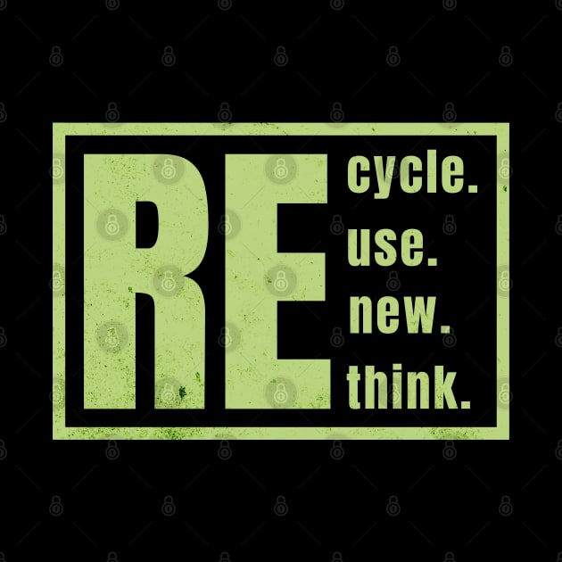 Recycle Reuse Renew Rethink Crisis Environmental Activism by Raventeez