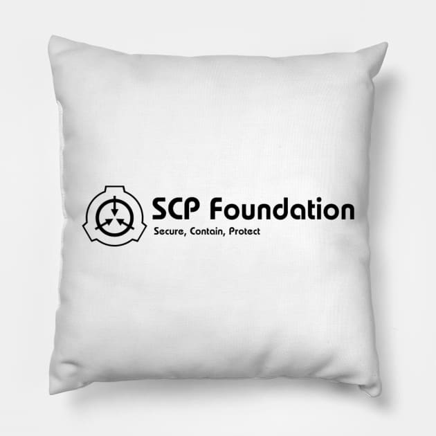 SCP foundation Pillow by gruntcooker