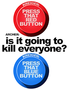 Red Button Magnet