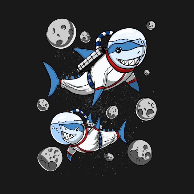 Shark Space Astronaut by underheaven