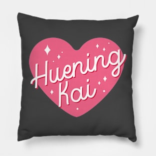 TXT Huening Kai heart typography Pillow