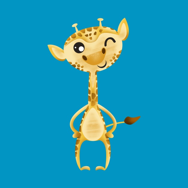 Cute giraffe by pencildog