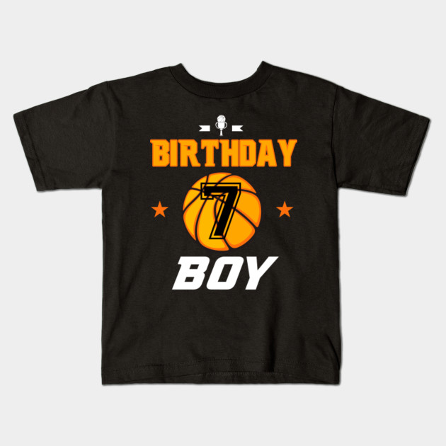 Basketball Birthday Boy For Boy Turning 7 Years Old Sports Lover