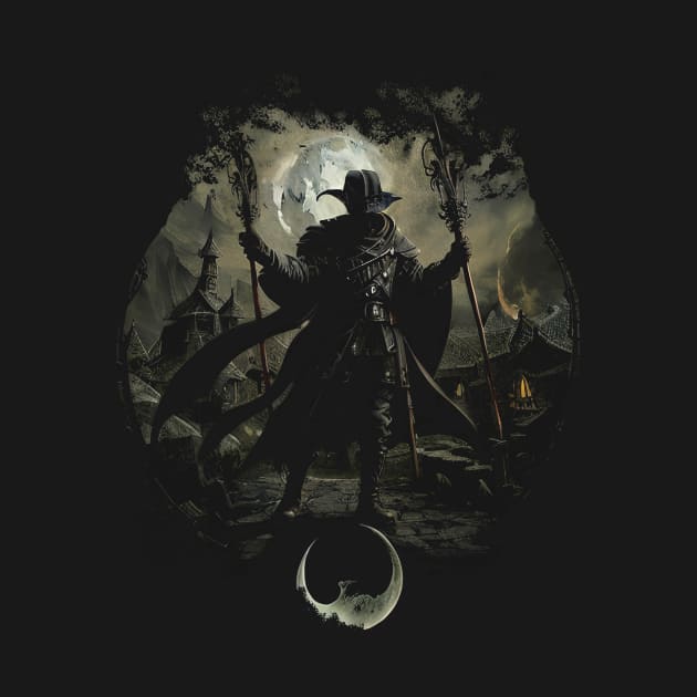 Dark Age Plague Doctor - Moonlight Village by HideTheInsanity