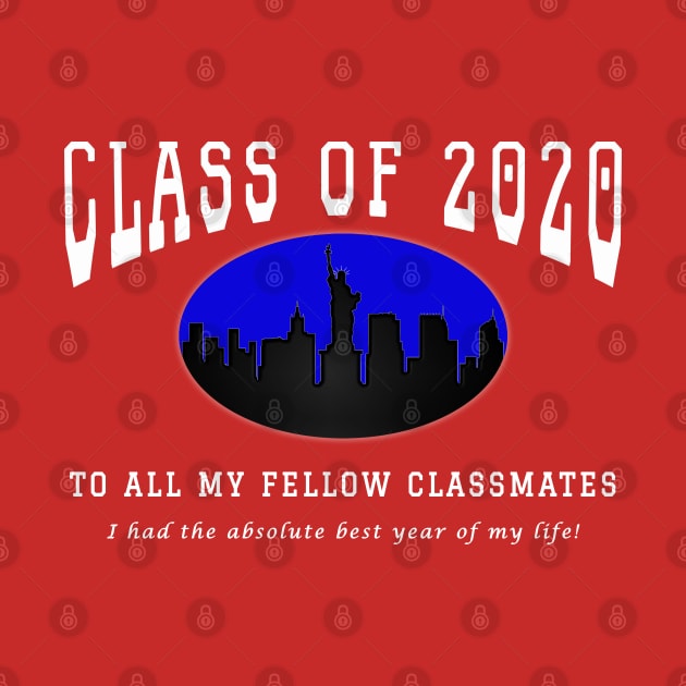 Class of 2020 - Red, Blue and White Colors by The Black Panther