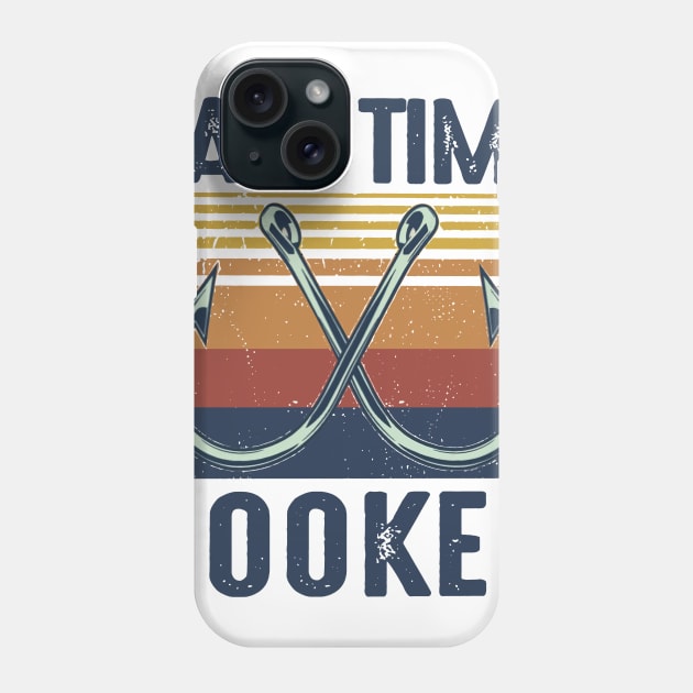 Retro Fishing Part Time Hooker Phone Case by Phylis Lynn Spencer