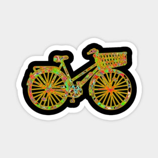 Bicycle Happy Basket Magnet