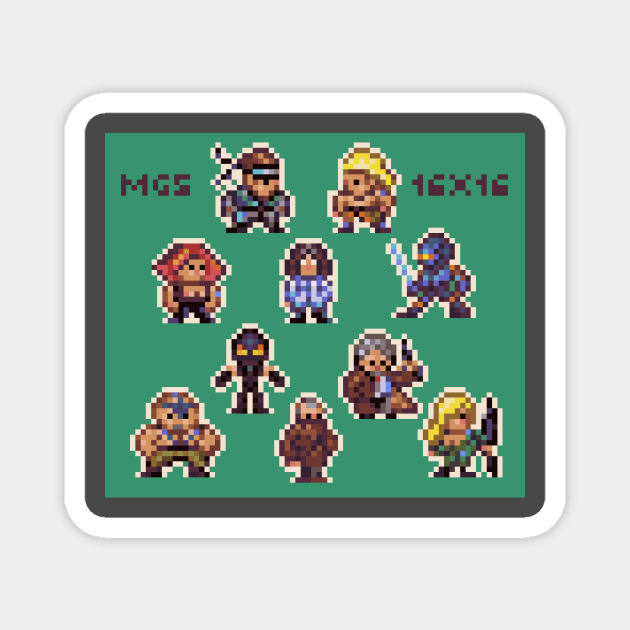 MGS Pixel Art Magnet by ninonino