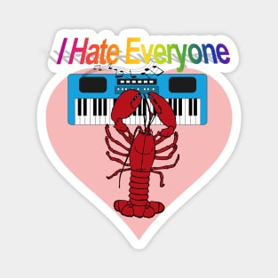 I Hate Everyone Mug Funny Music Design Magnet