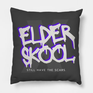 Elder sKOOL scars Pillow