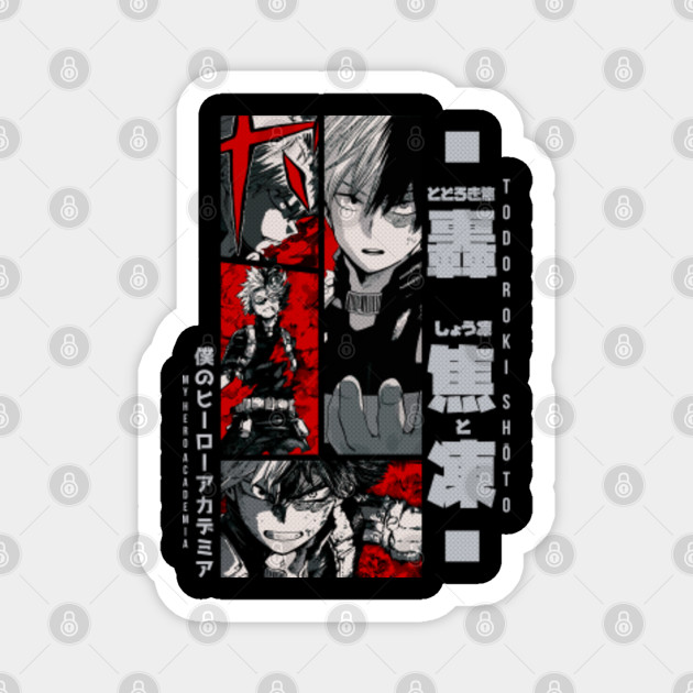 Todoroki My Hero Academia Manga Panel Design V2 Todoroki Magnet Teepublic 轟栄二 an utauloid, and appears to be a genderbent version of todoroki eiichi. teepublic