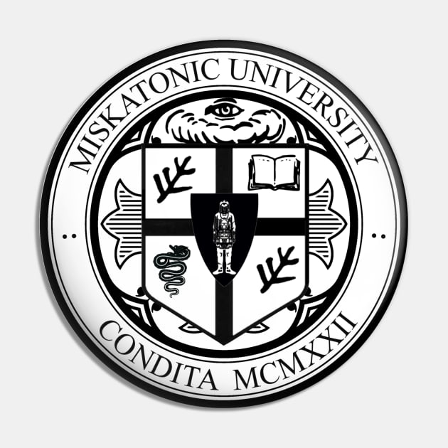 Miskatonic University Logo Pin by asimplefool