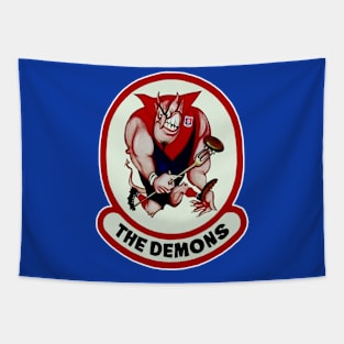 AFL - Melbourne Demons - RETRO STYLE LOGO Tapestry