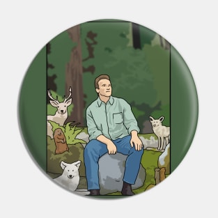 Arnold Schwarzenegger "One With Nature" Pin