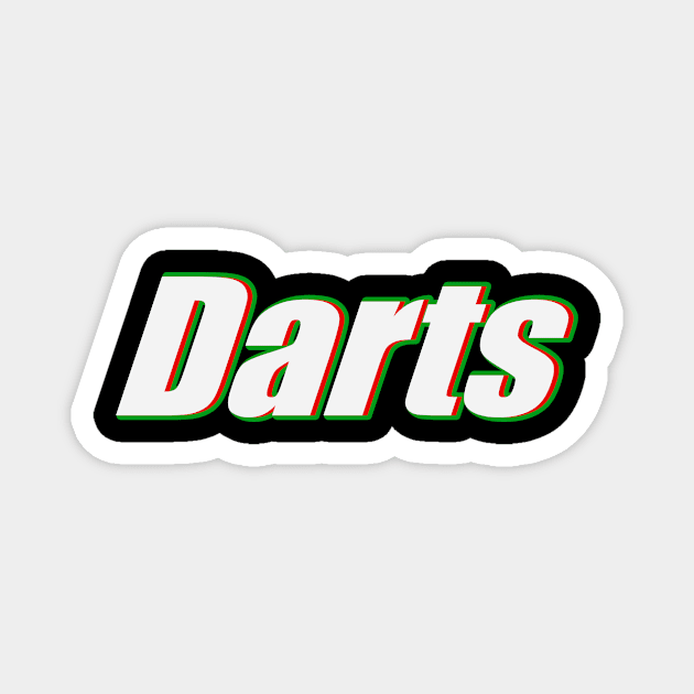 Darts Darts Funny Dart Player Gift Magnet by RRDESIGN