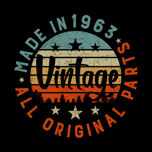 Made In 1963 Vintage All Original Parts 58th Birthday by Salimkaxdew