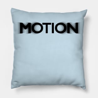 Blured text motion Pillow