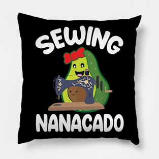 Avocados Hugging Together Happy Sewing Nanacado Grandma Nana Pillow