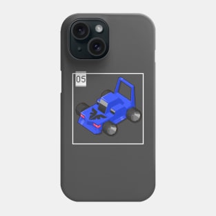 05 - Pixel Cars - Little Blue Phone Case